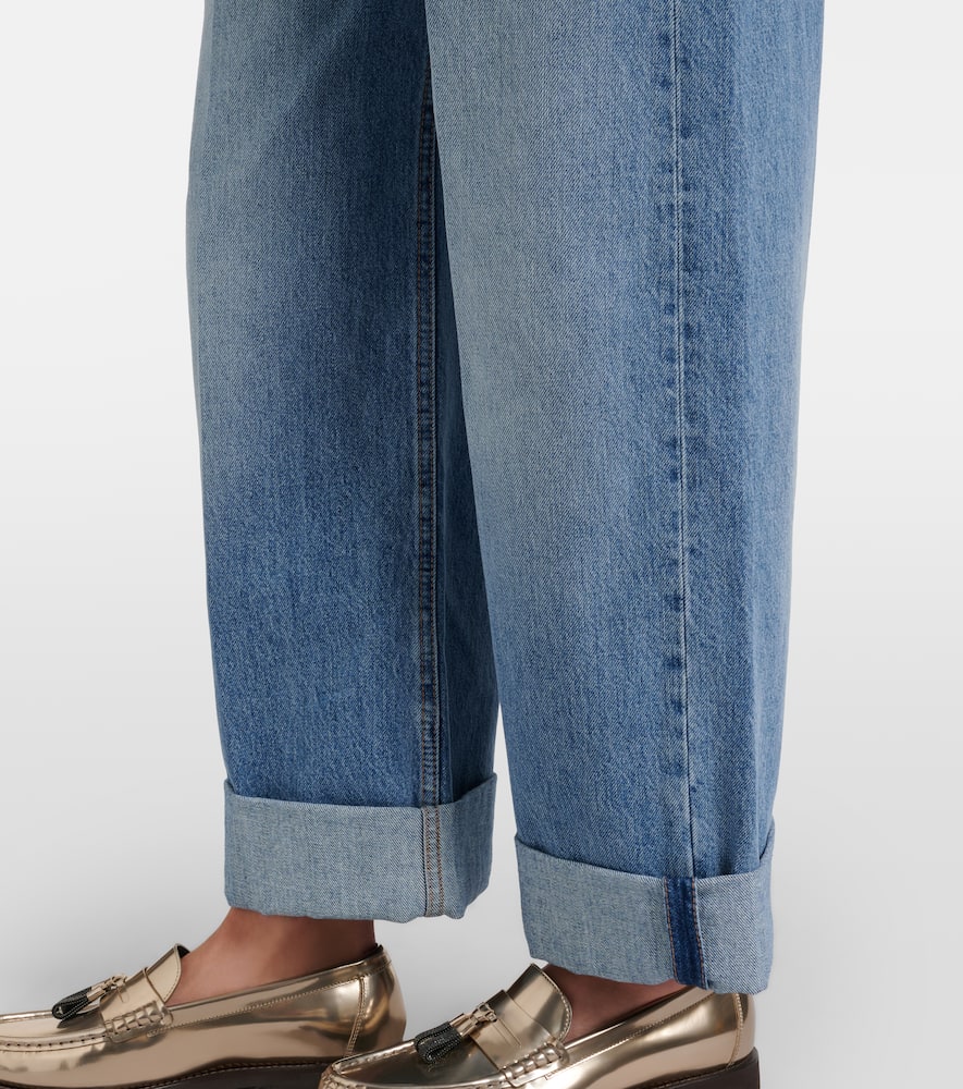 Logo wide-leg jeans