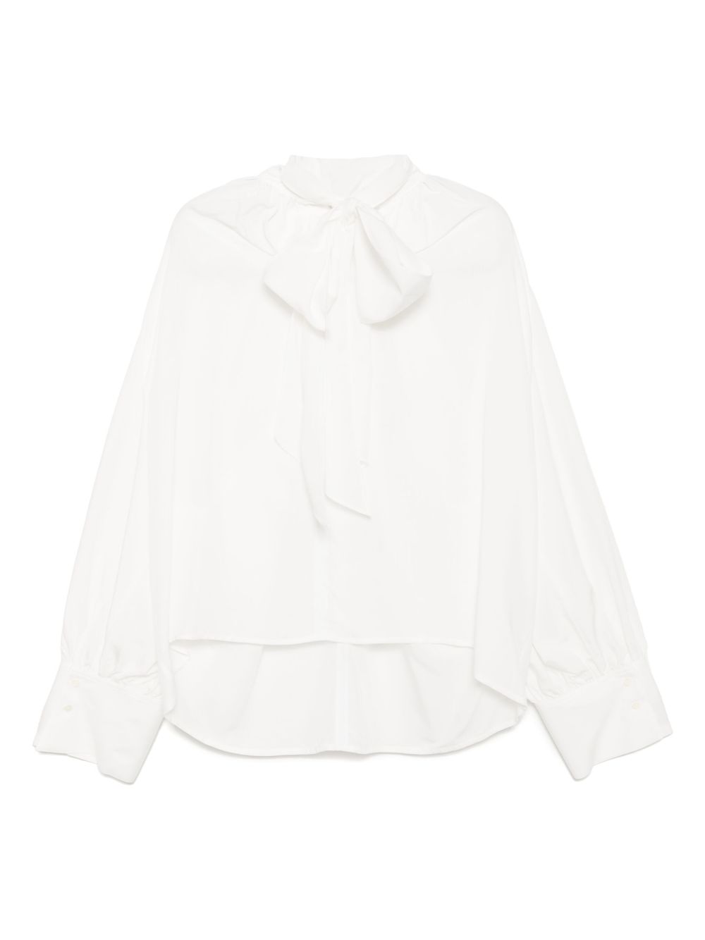 Goen.J tie-detailed gathered blouse - Black