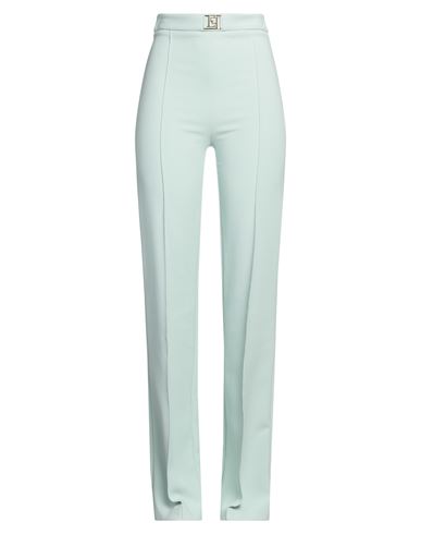 Elisabetta Franchi Woman Pants Sage green Size 8 Polyester, Elastane