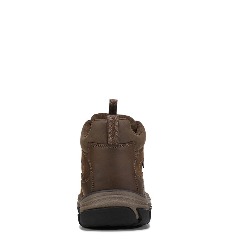 Men's Boswell Water-Repellent Lace Up Boots (Dark Brown)