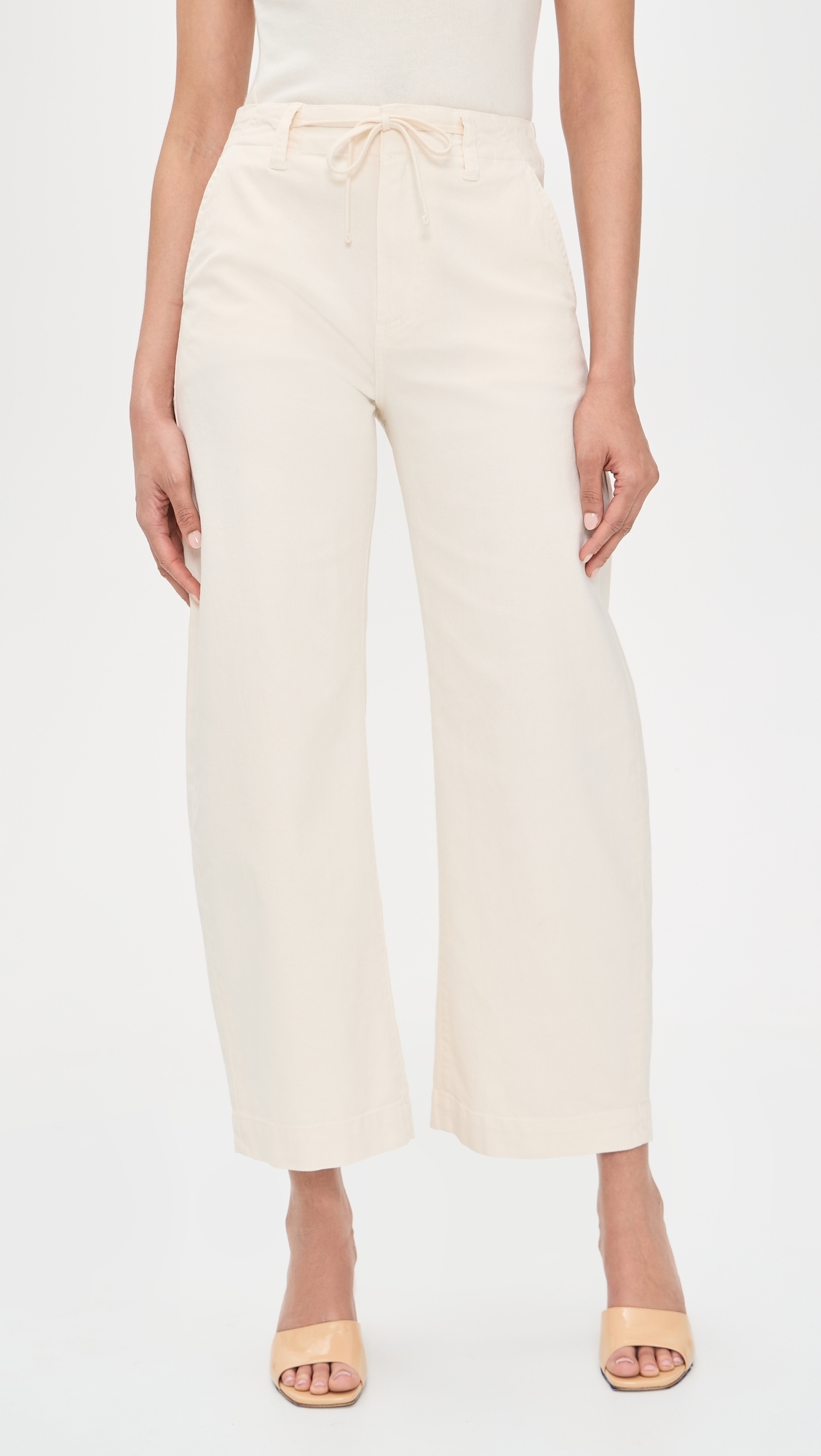 Arellia Ankle Jeans with Tie Quartz Sand