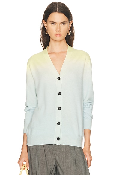 Jil Sander Long Sleeve Cardigan in Summer Lake - Baby Blue. 34 also