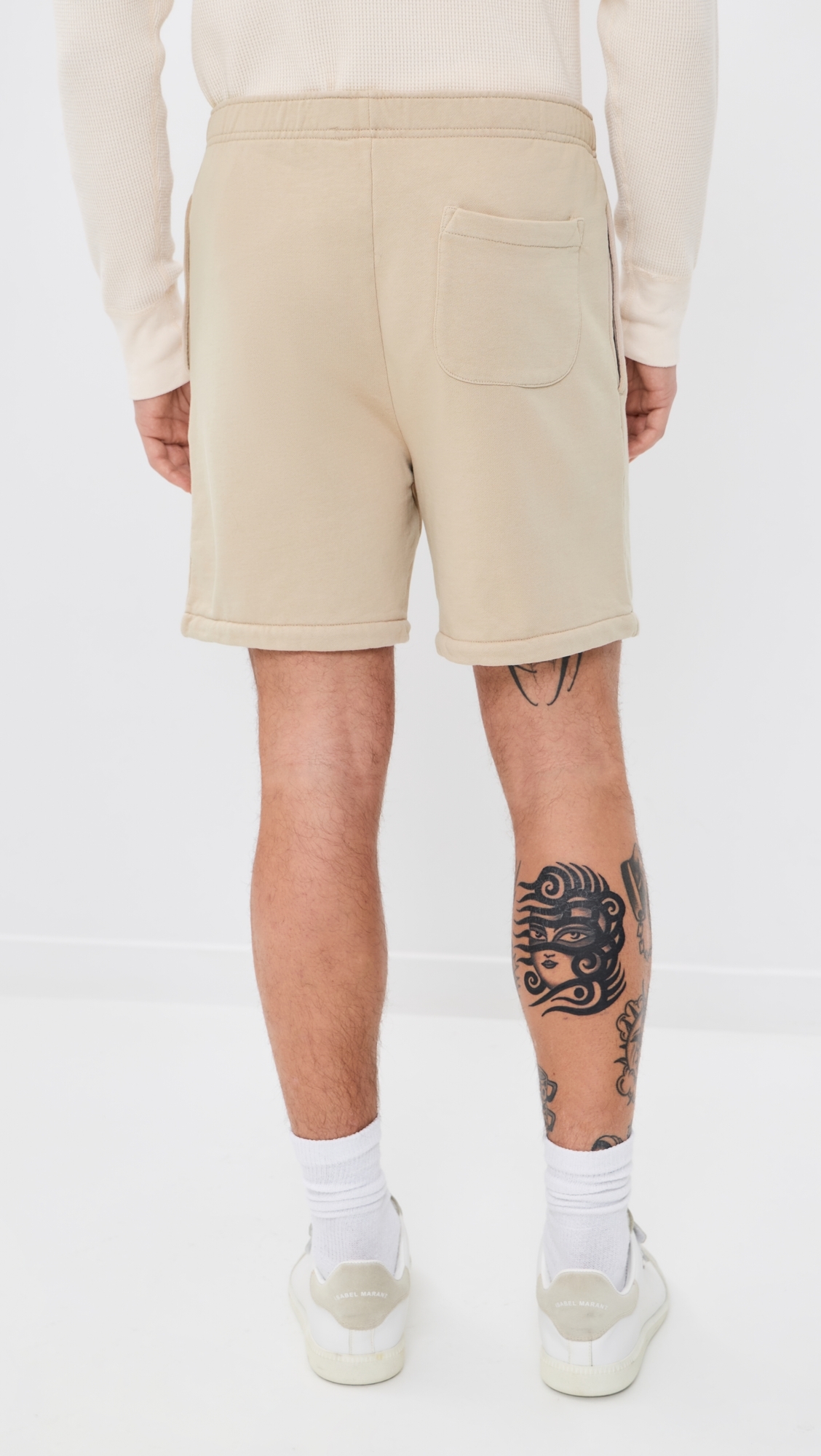 Loopback Terry Athletic Shorts 7 Stoneware Grey