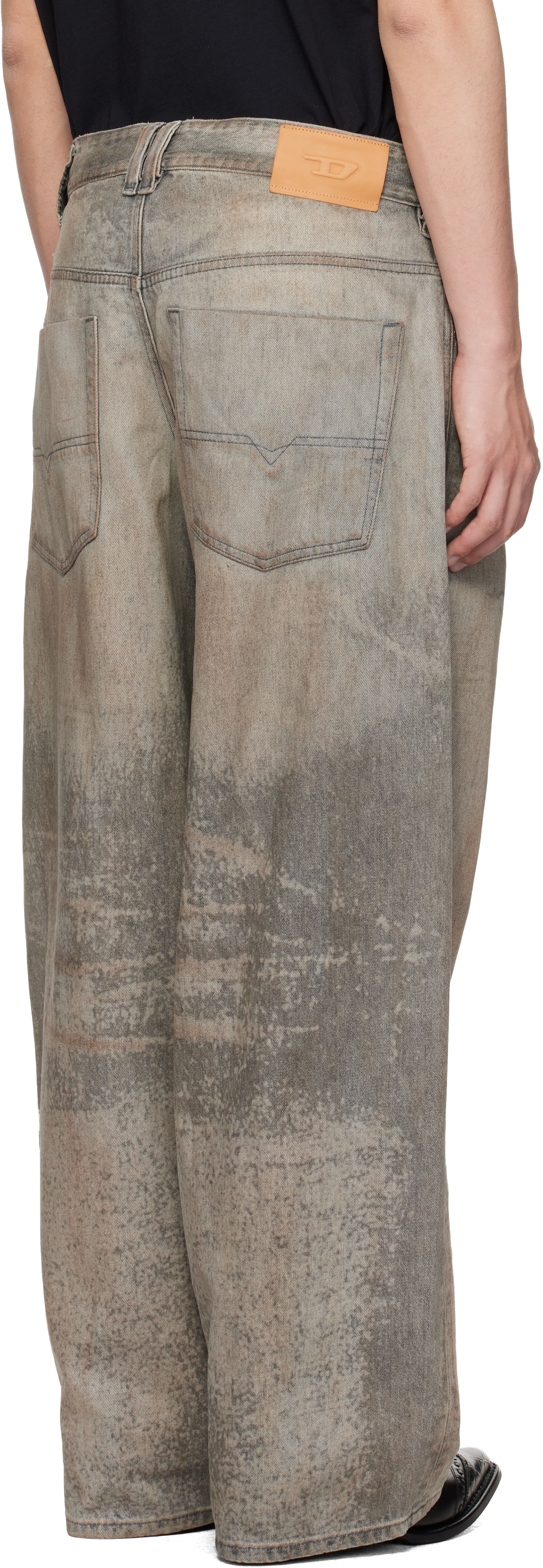 Gray Regular Waist 1997 D-Enim-M Relaxed Jeans