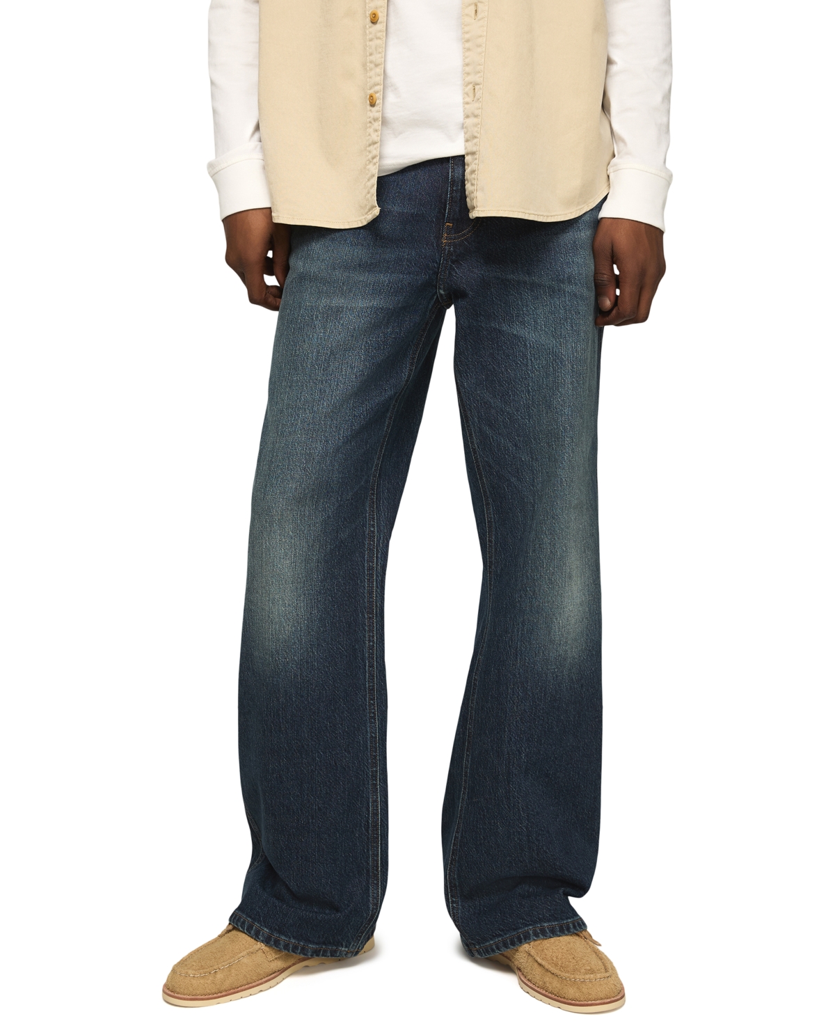 Men's Baggy Bootcut Denim Jeans - Starfield