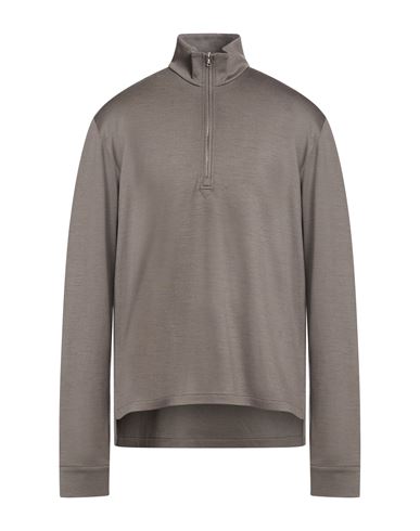 Man Sweatshirt Taupe Size L Virgin Wool