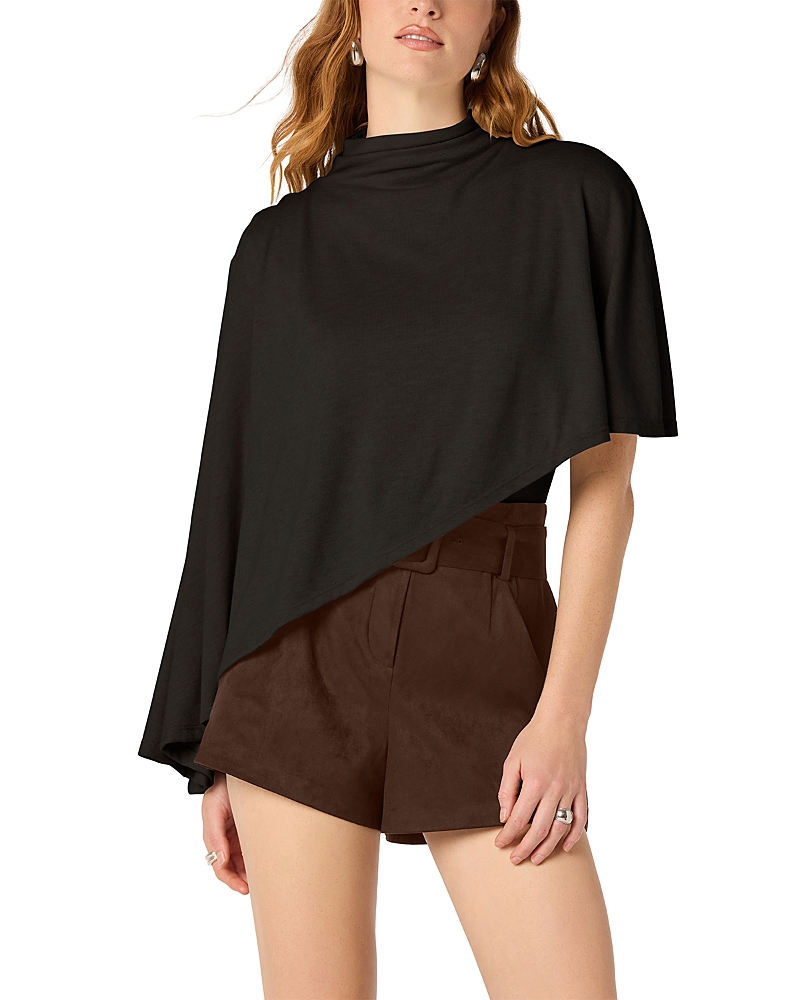 Jailene Asymmetric Hem Poncho Top