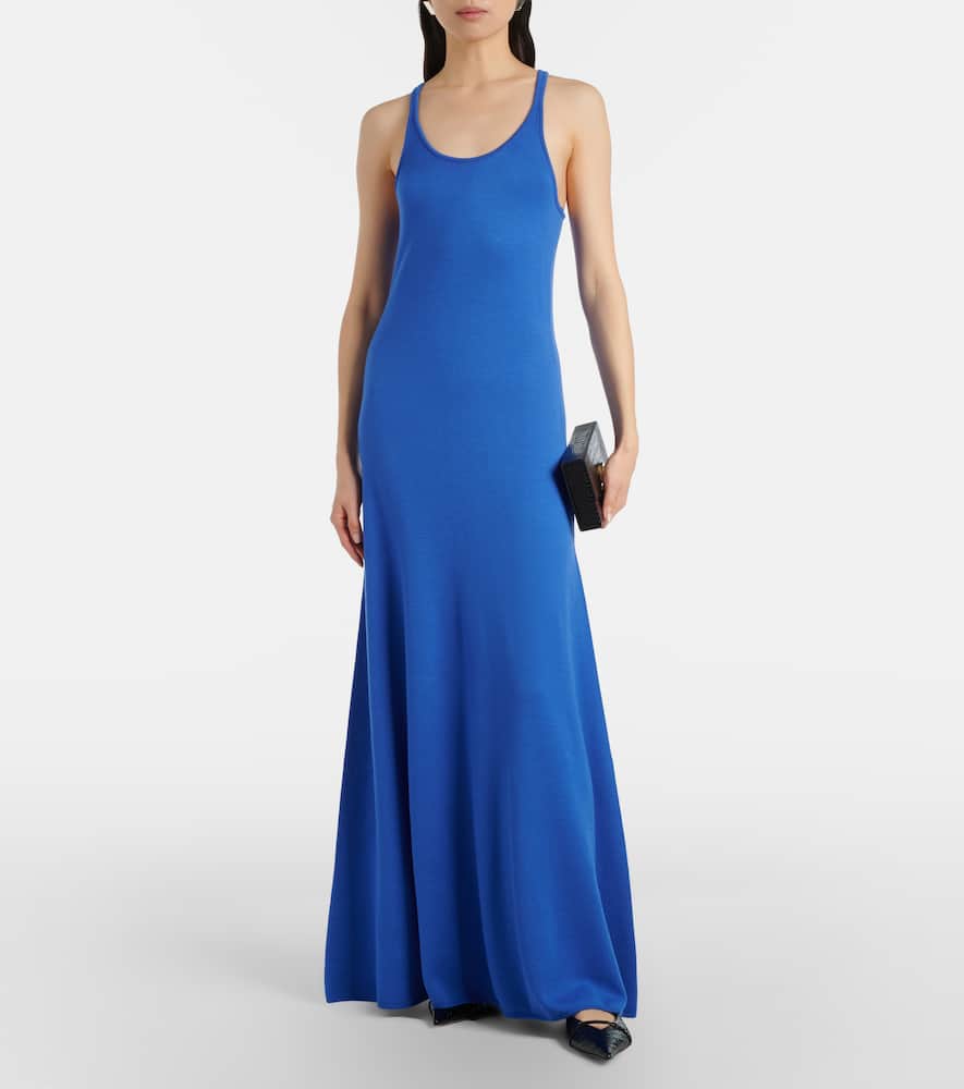 Knitted wool maxi dress
