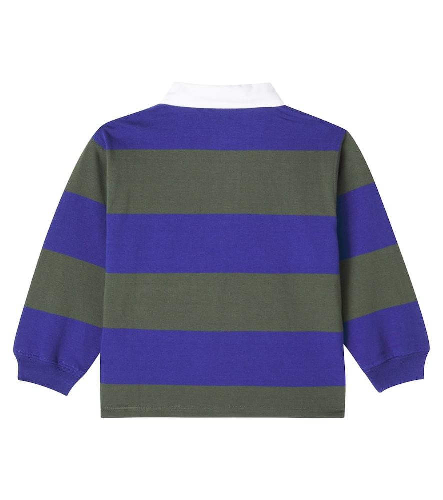 Relz striped cotton polo sweater