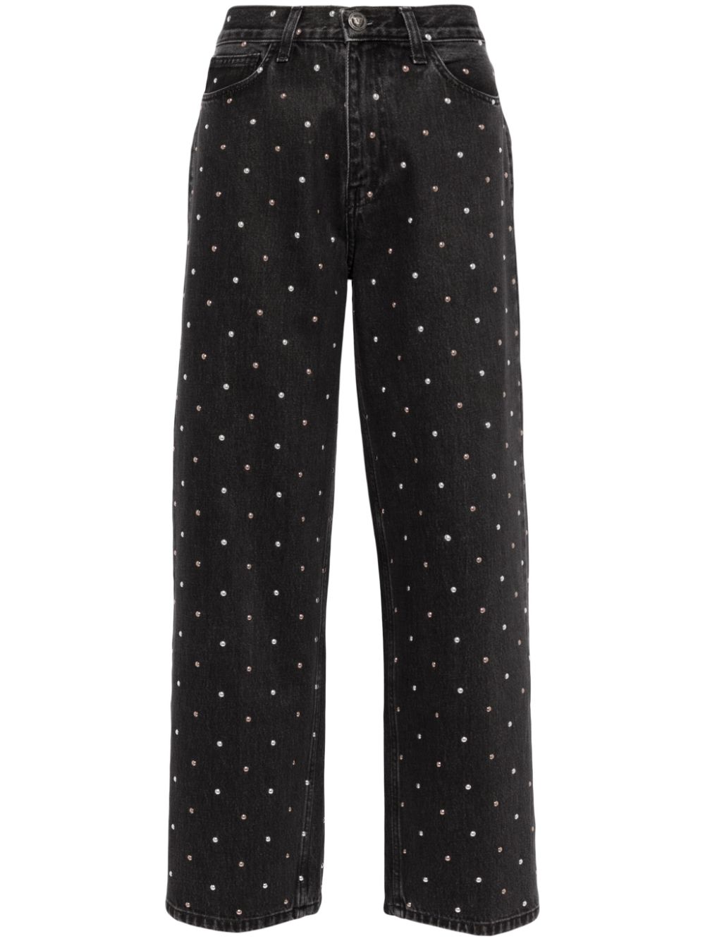 Studded boyfriend jeans - Black