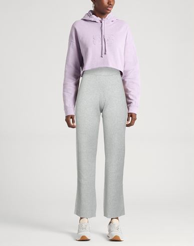 Woman Pants Light grey Size L Cotton, Viscose, Polyamide, Elastane