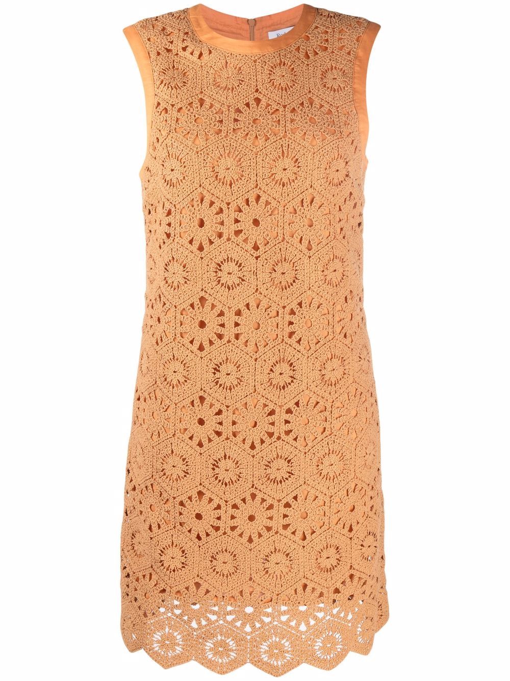 Tulip crochetd-design dress - Neutrals
