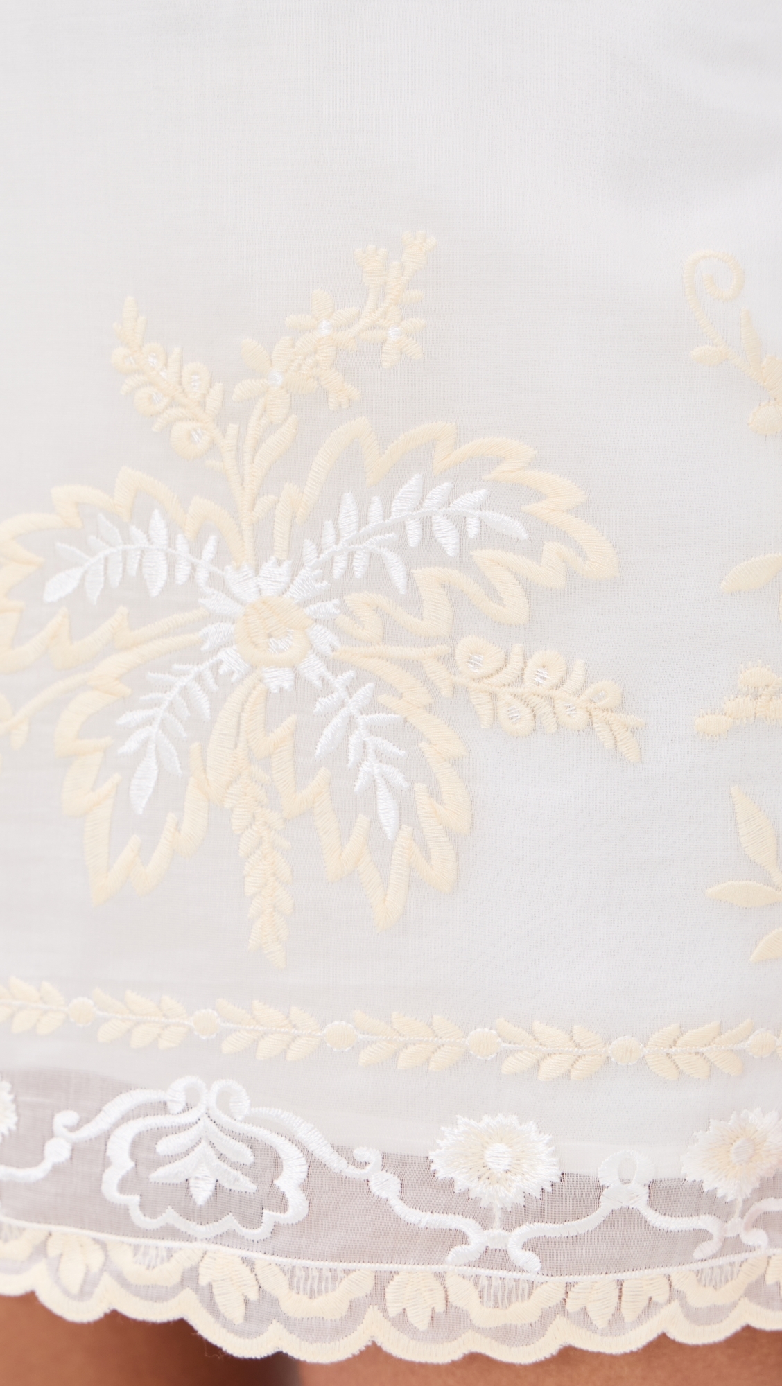 Jacqueline Skirt Ivory Embroidery