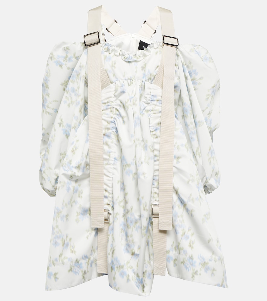 Puff-sleeve minidress