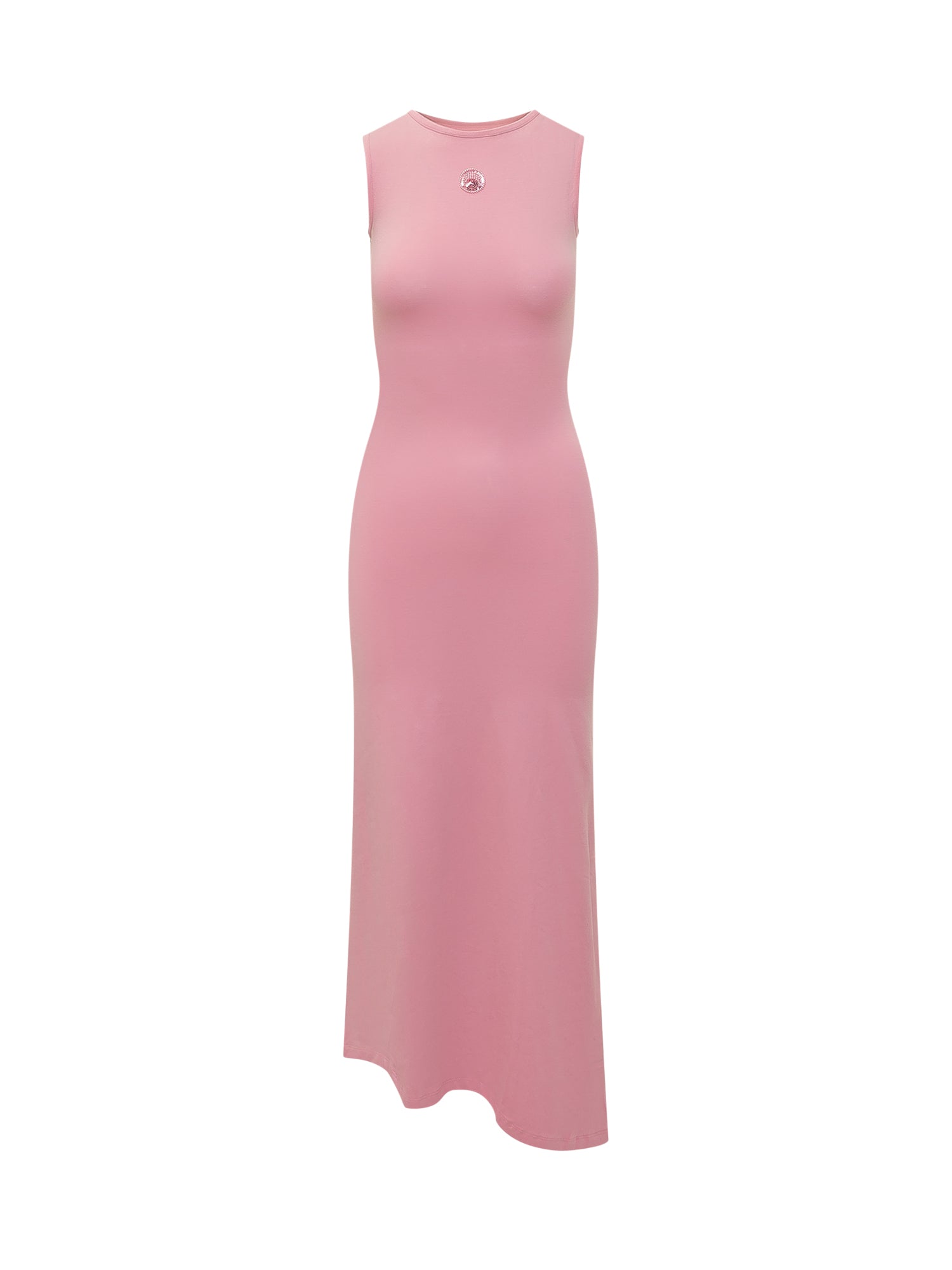 Midi Sleeveless Logo Dress