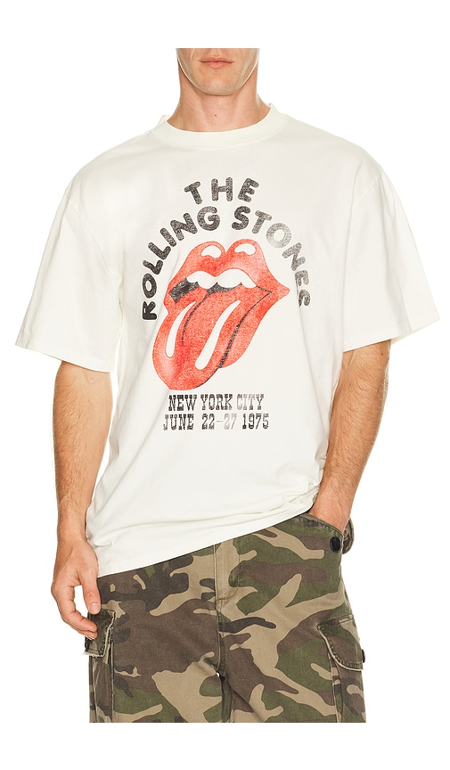 Philcos Rolling Stones Tour Of The Americas Tee in Natural. M also in S, L, XL/1X