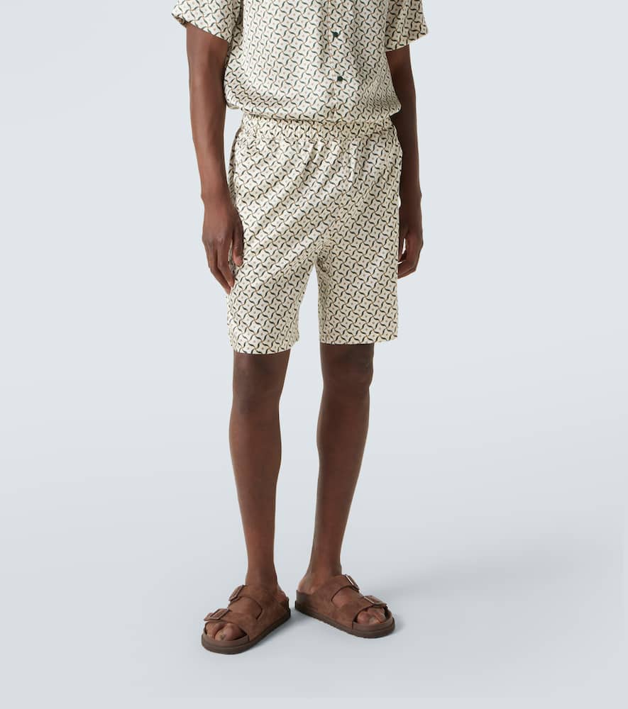 Palma printed silk-blend shorts