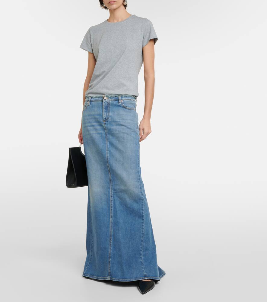Denim Love denim maxi skirt