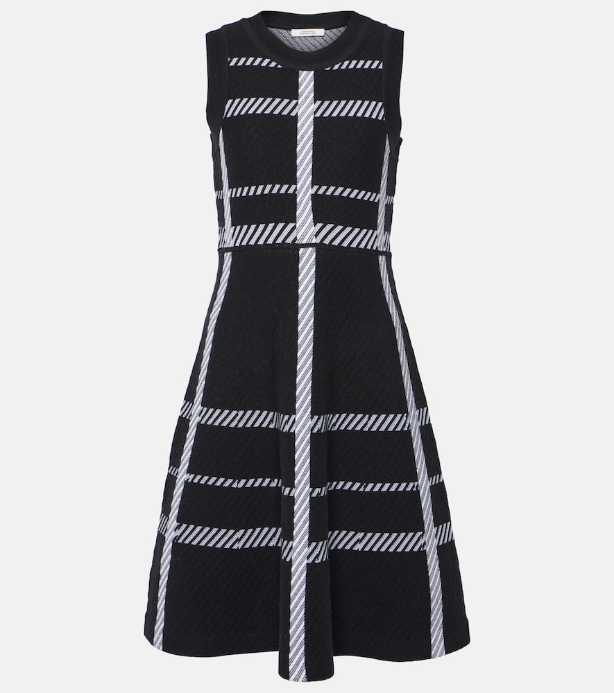 Checked midi dress