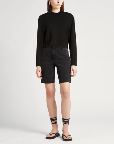 X Edward Enninful Woman Sweatshirt Black Size M Viscose, Elastane