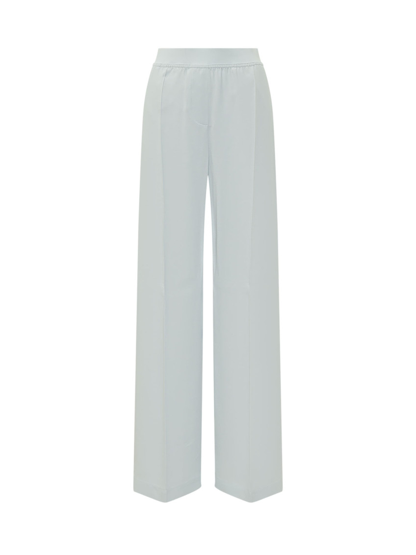 Blue Straight Elasticated Pants