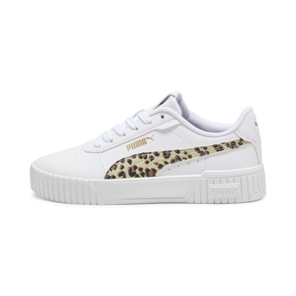 PUMA Carina 2.0 Animal Big Kids' Sneakers in White