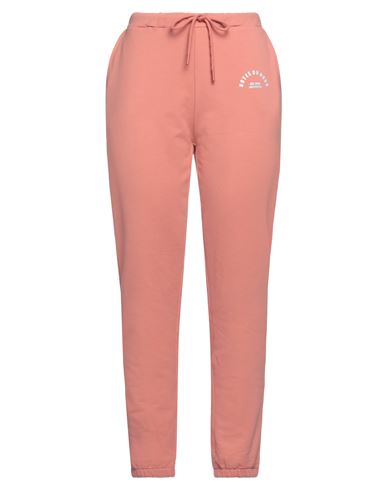 Woman Pants Salmon pink Size L Cotton, Elastane