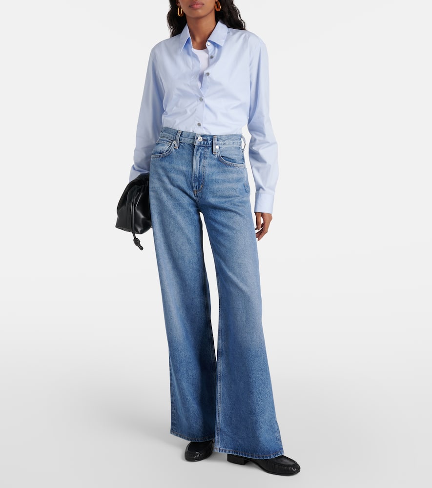 Paloma mid-rise wide-leg jeans