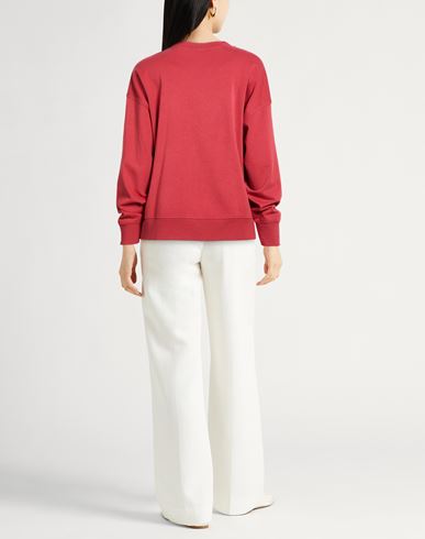 Woman Sweatshirt Brick Size XS Cotton