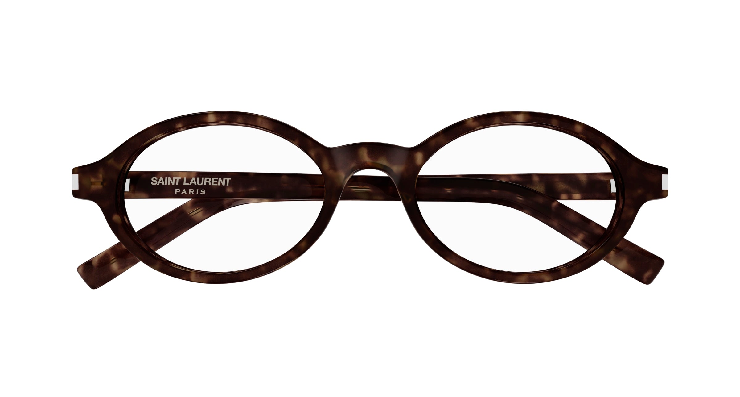 SAINT LAURENT Woman SAINT LAURENT SL 751 JEANNE OPT 002 Optical frames Acetate Havana Transparent Round ["Antiriflesso