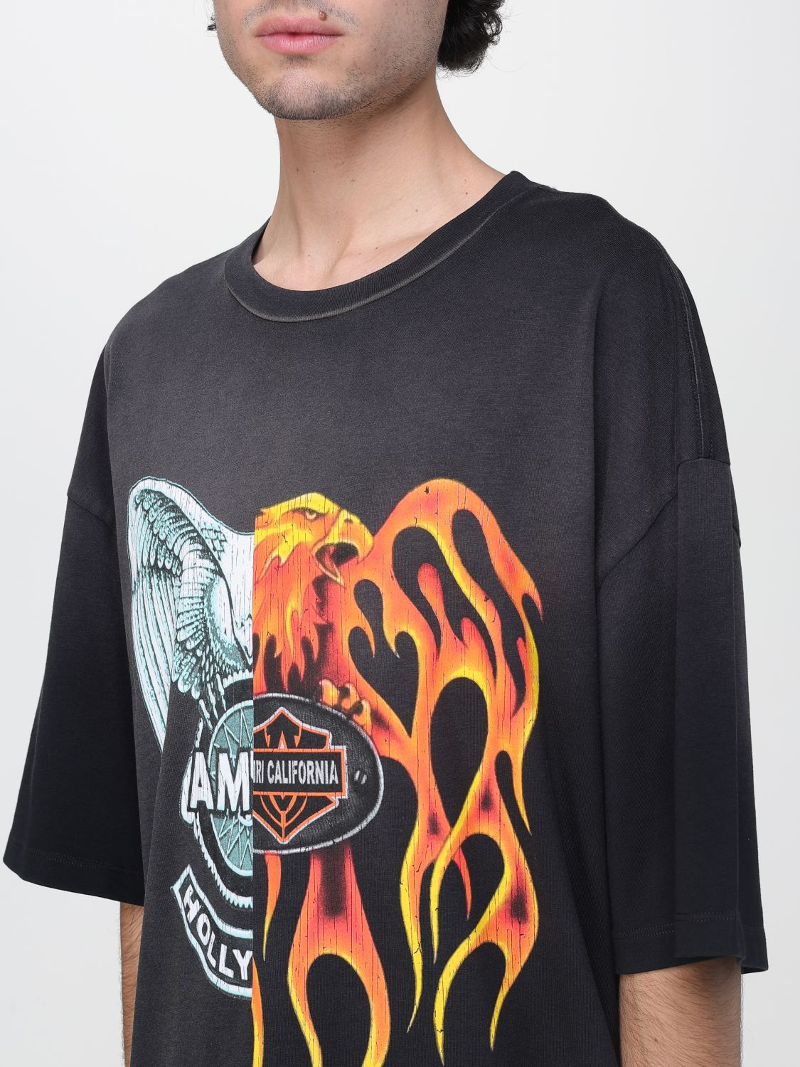 Spliced Logo Tee Black