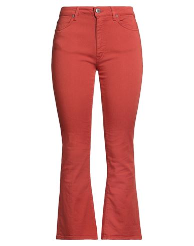 Woman Jeans Rust Size 26 Cotton, Elastomultiester, Elastane
