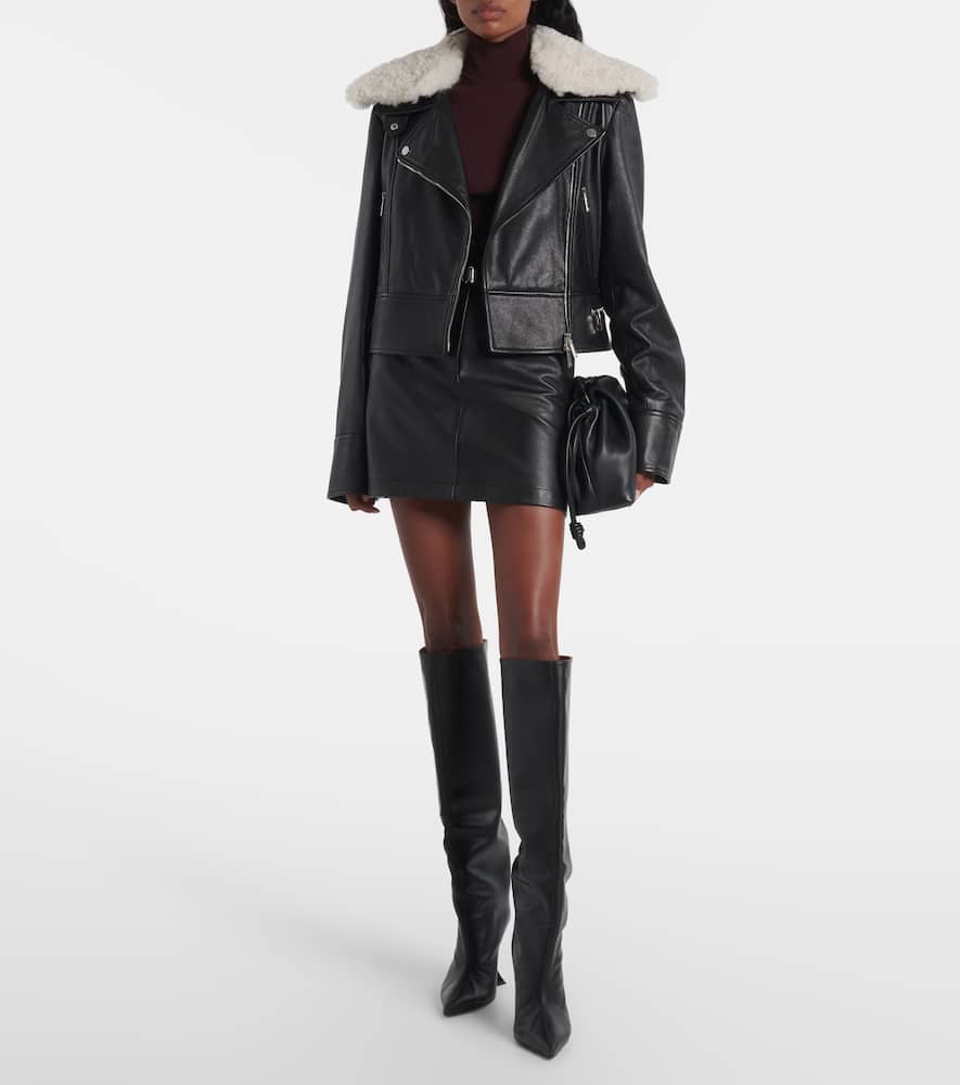 Patto leather miniskirt