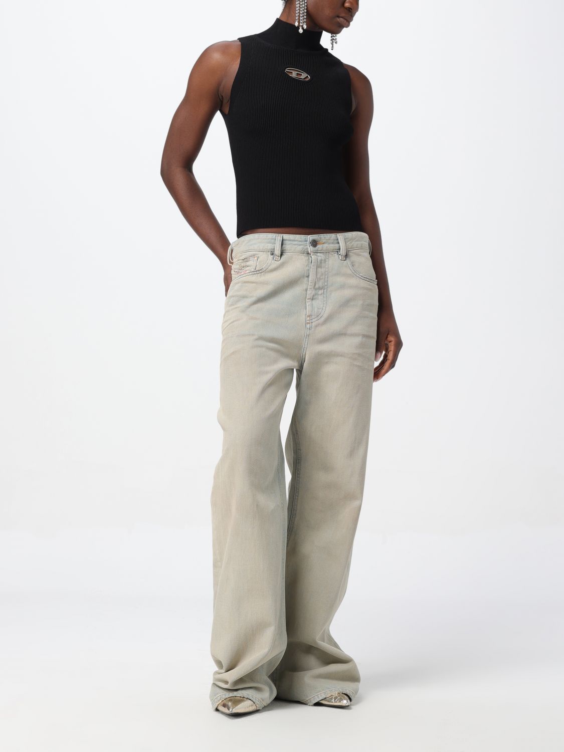 Top Woman color Black