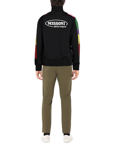 Man Sweatshirt Black Size XXS Polyester, Elastane, Cotton