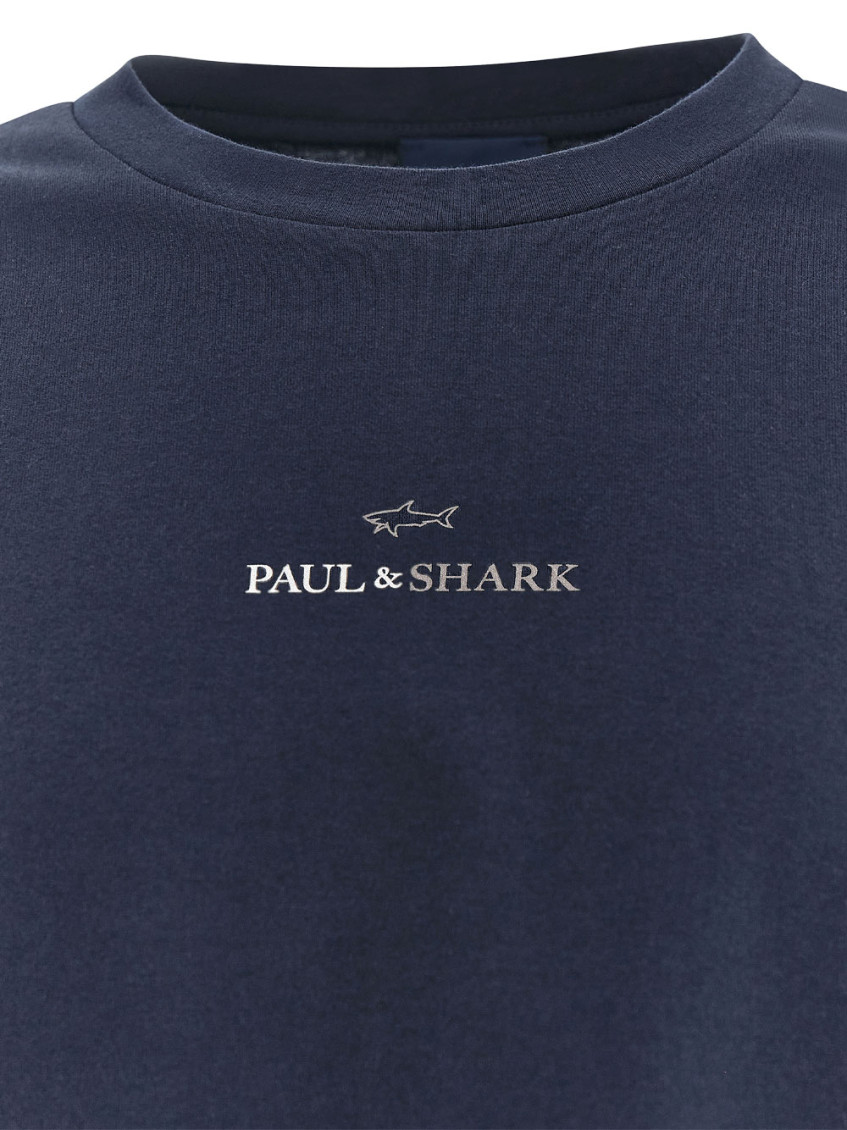 Navy Crew Neck Logo T-Shirt