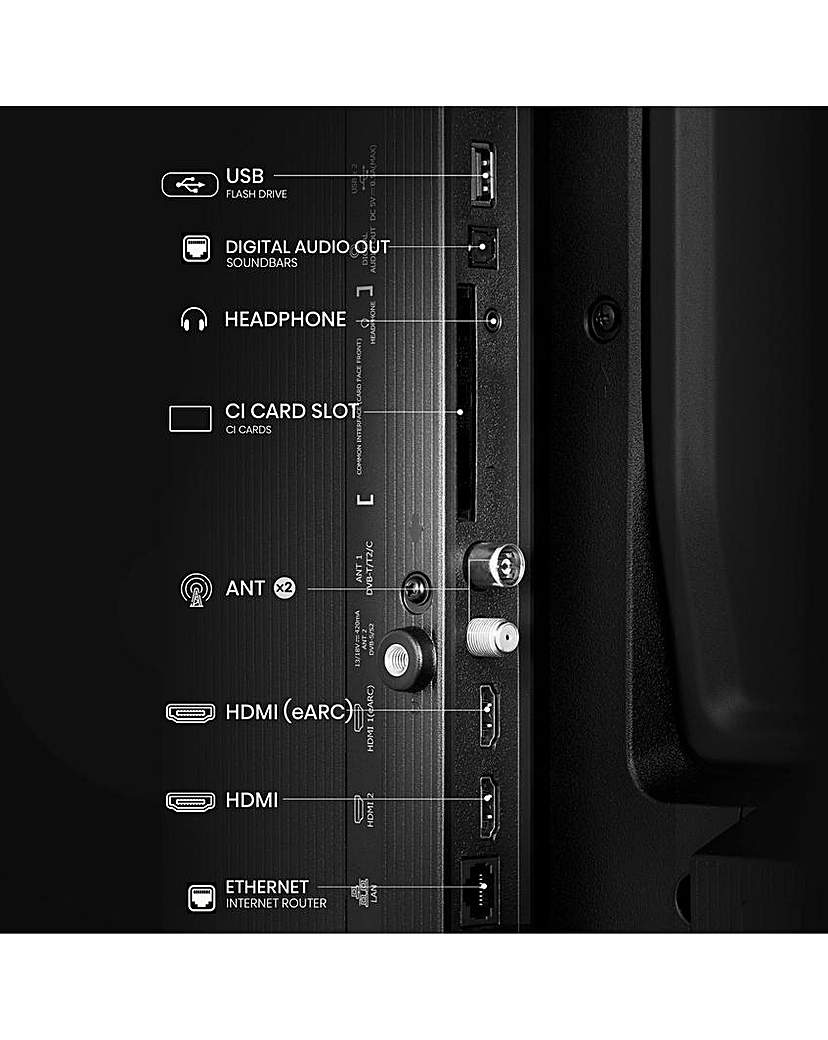 Hisense 40A5QTUK FHD QLED TV Freely