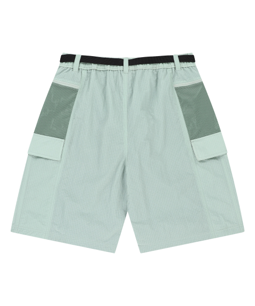OG Nylon Mix Belted Shorts