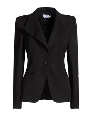 Woman Blazer Black Size 6 Wool