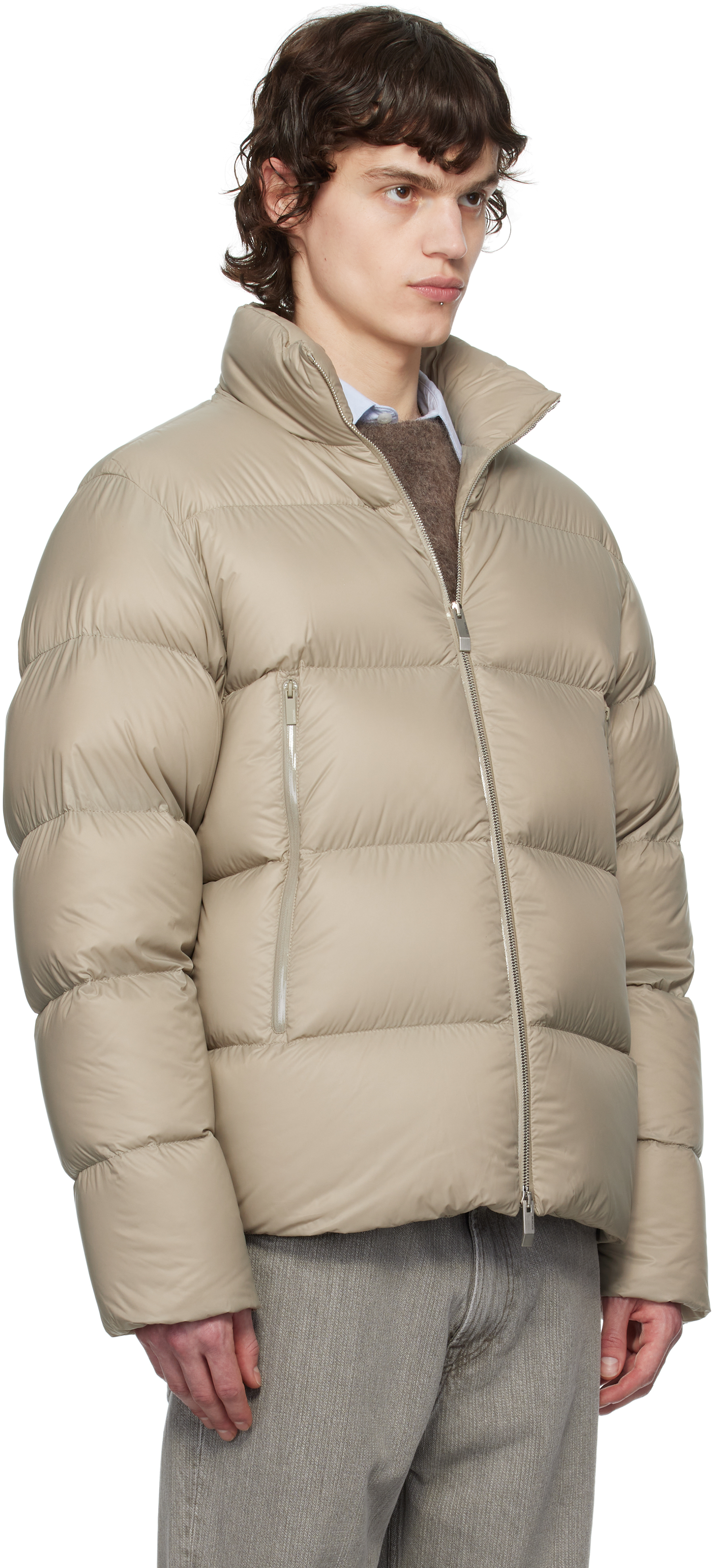 Moncler Beige Tarn Down Jacket