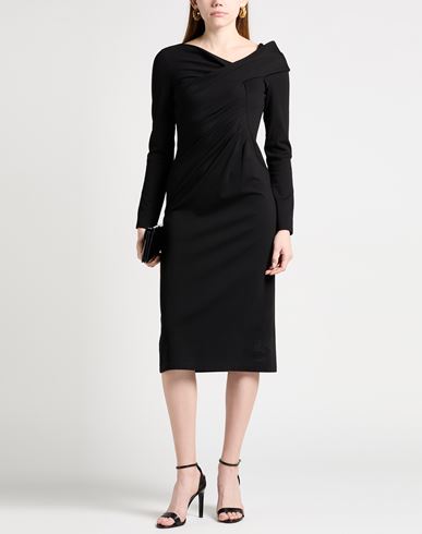 Alberta Ferretti Woman Midi dress Black Size 6 Viscose, Polyamide, Elastane