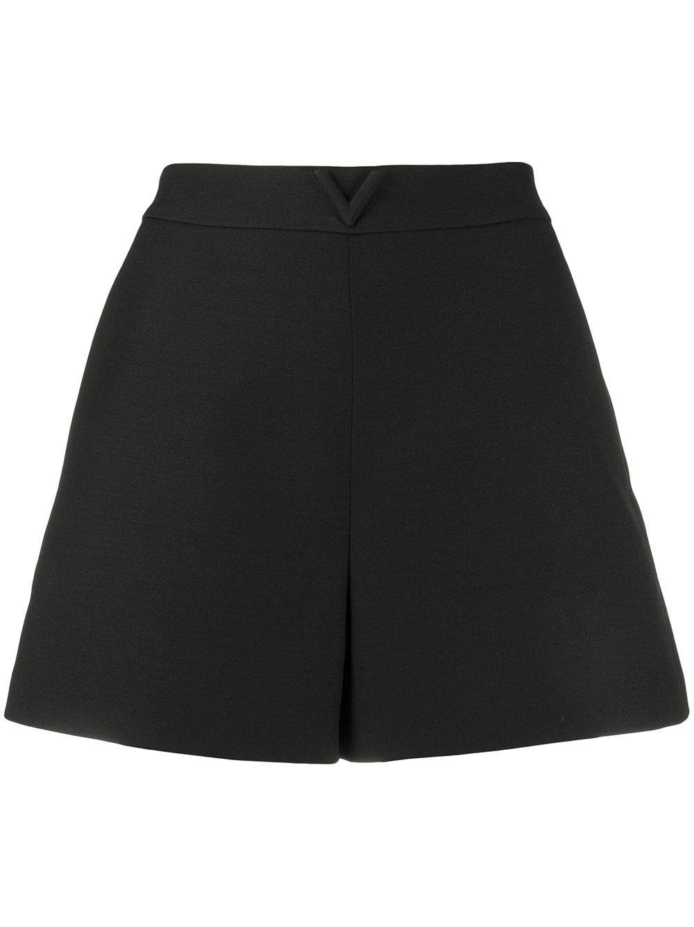 V detail shorts - Black