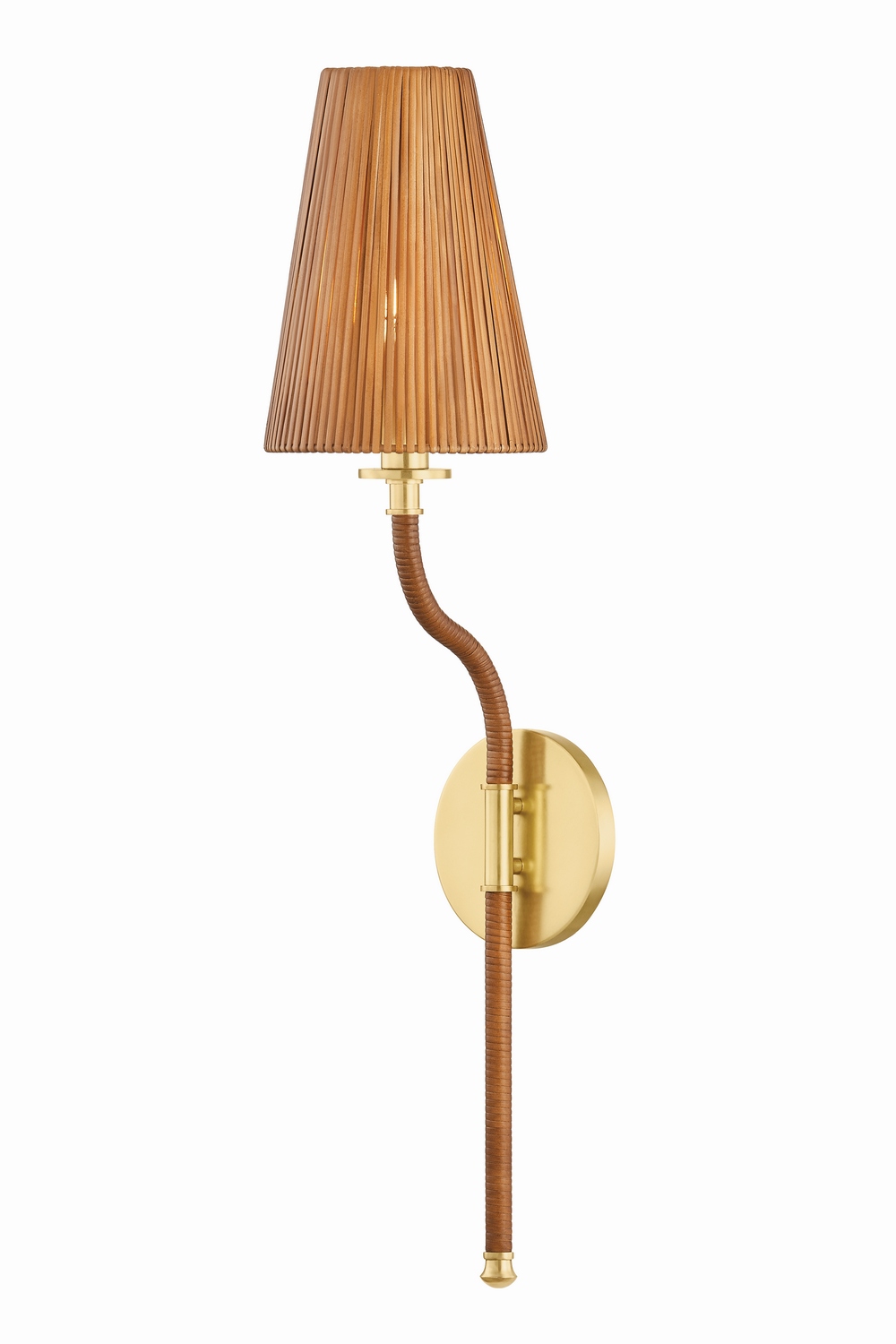 Aged Brass Wall Sconce from the Atwood Collection
