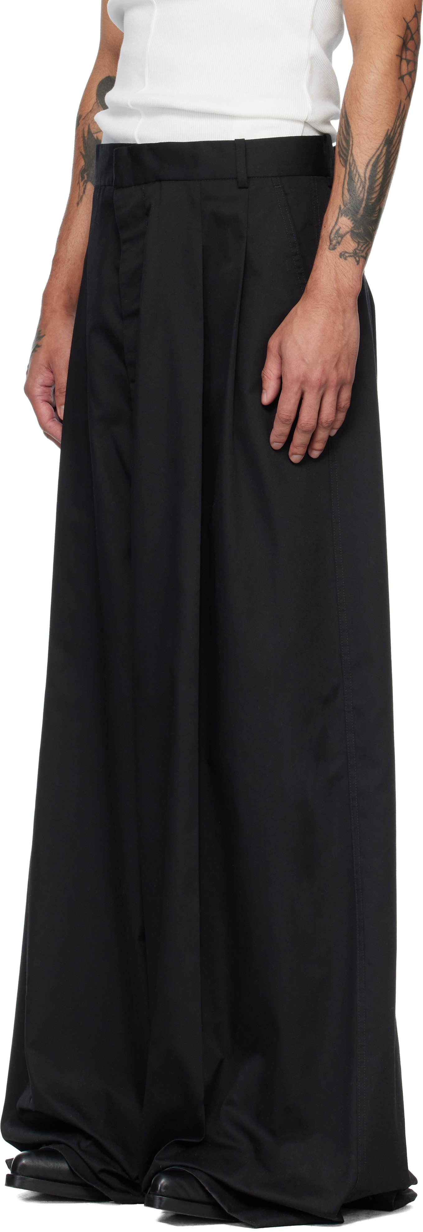 Black Lowline Trousers