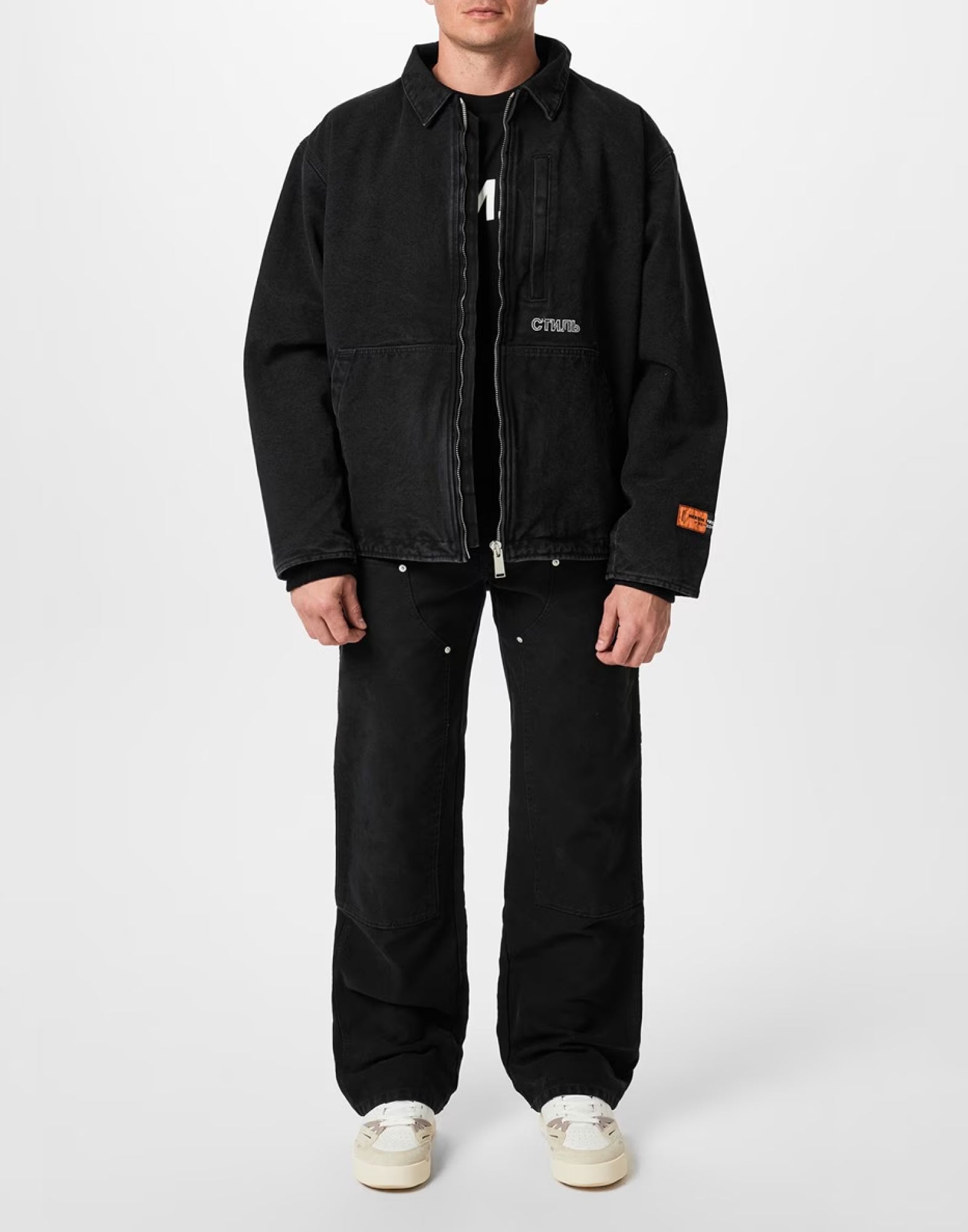 Canvas Padded Jacket — Black