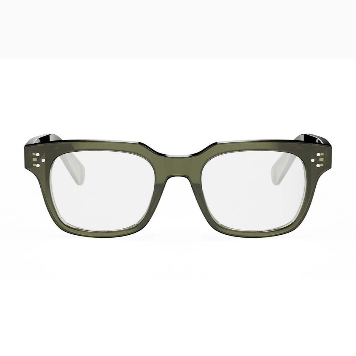 CL50120I 3 Dots Verde Acetate Occhiali Da Vista - Men
