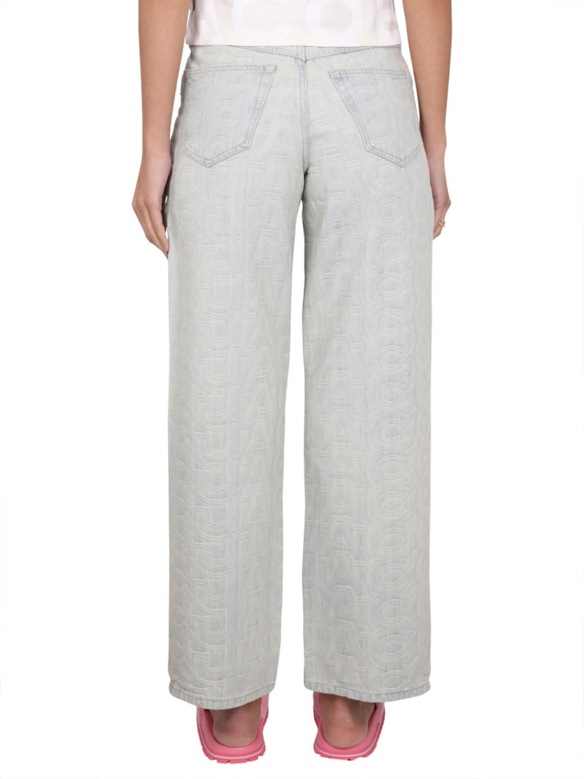 Denim Monogram Pants