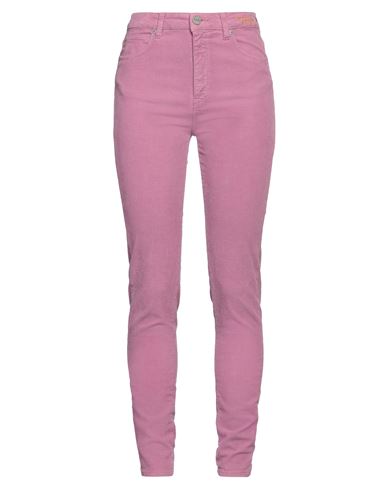 P_jean Woman Pants Mauve Size 25 Cotton, Elastane