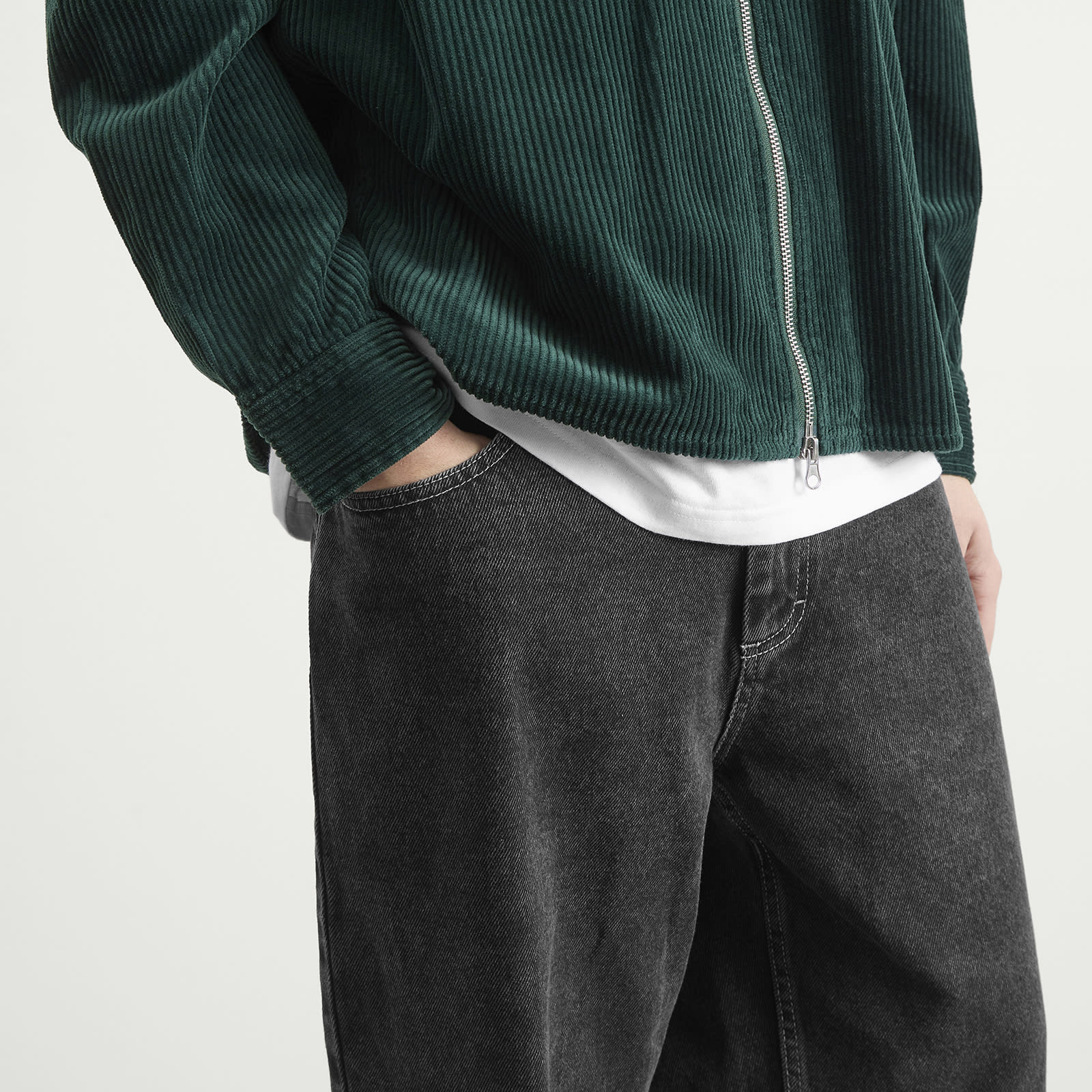 Men's 93! Jeans in Silver Black