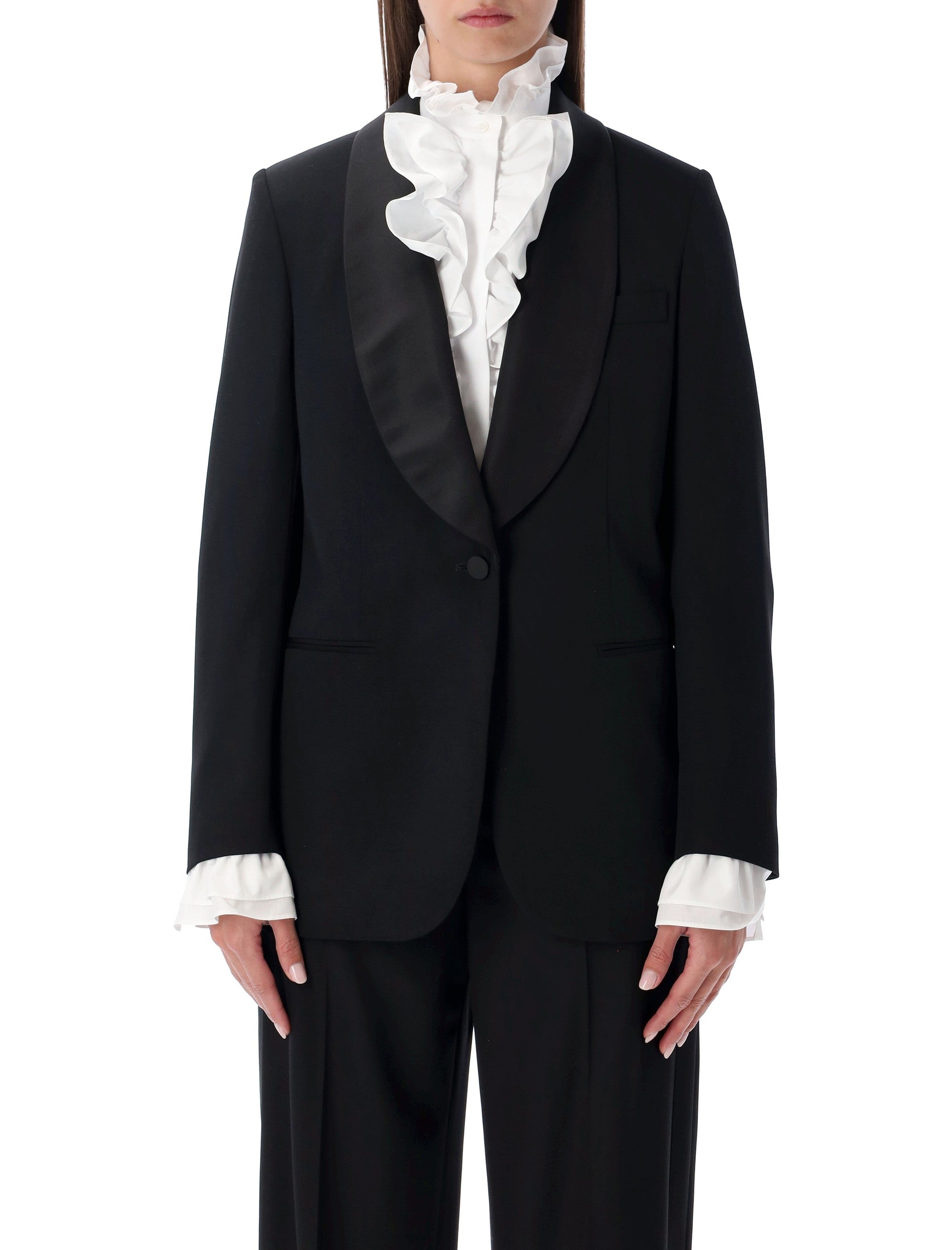 Collection Sutton Grain de Poudre Tuxedo Jacket